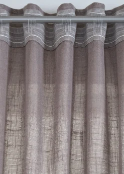 bonprix Salon·Rideaux & Voilages|Rideaux Classiques|Rideau aspect lin normal et extra large (1 pce)