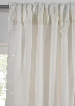 bonprix Salon·Rideaux & Voilages|Rideaux Classiques|Rideau en coton à bordures brodées (1 pce)