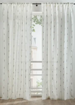 bonprix Rideau en coton à pois (1 pce)| Salon·Rideaux & Voilages|Rideaux Classiques