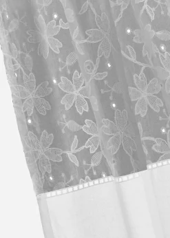 bonprix Salon·Rideaux & Voilages|Rideaux Classiques|Rideau en coton avec broderie (1 pce)