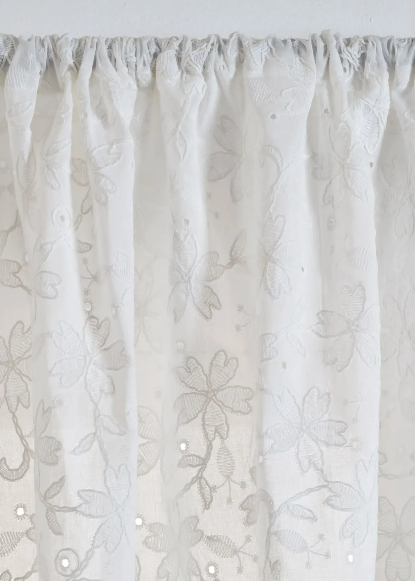 bonprix Salon·Rideaux & Voilages|Rideaux Classiques|Rideau en coton avec broderie (1 pce)