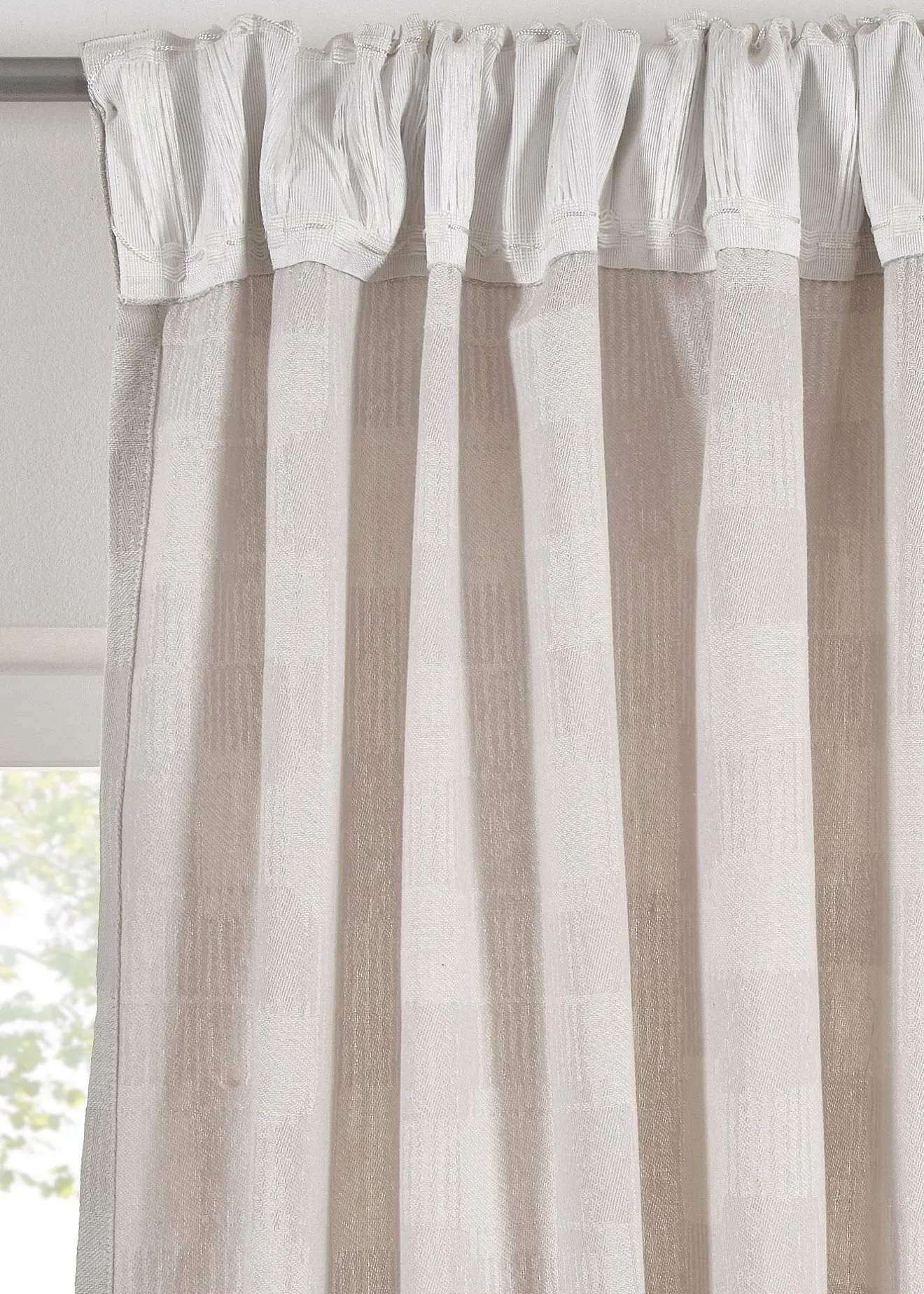 bonprix Salon·Rideaux & Voilages|Rideaux Classiques|Rideau en coton tissé jacquard (1 pce)