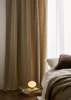 bonprix Rideaux Classiques|Rideau en velours, effet froissé (1 pce)