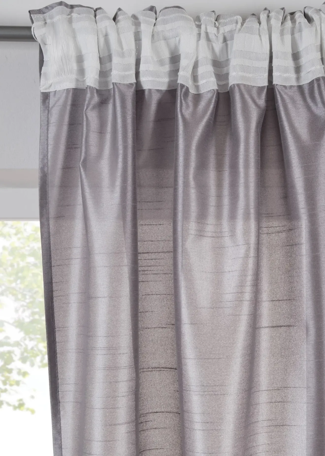 bonprix Rideau légèrement brillant, aussi en extra long (1 pce)| Salon·Rideaux & Voilages|Rideaux Classiques