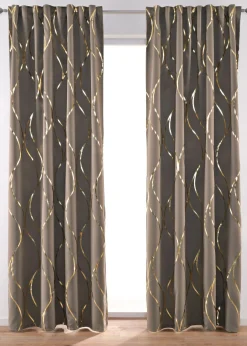 bonprix Rideau obscurcissant à imprimé brillant (1 pce)| Chambre À Coucher·Design Occultant|Rideaux Classiques