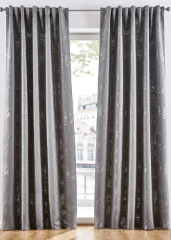 bonprix Rideau occultant à imprimé brillant (1 pce.)| Chambre À Coucher·Design Occultant|Rideaux Classiques