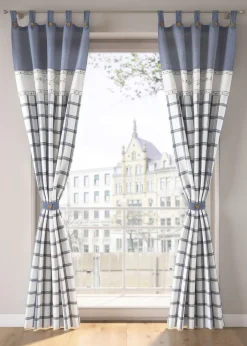 bonprix Salon·Rideaux & Voilages|Rideaux Classiques|Rideau panneau en coton avec embrasse (1 pce)