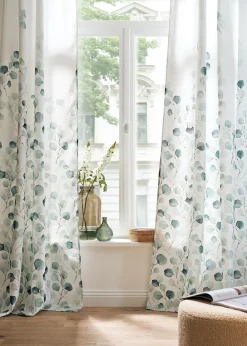 bonprix Salon·Rideaux & Voilages|Rideaux Classiques|Rideau texturé avec un imprimé floral (1 pce)