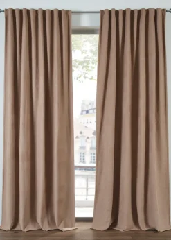 bonprix Rideau thermique avec verso en polaire noire (1 pce)| Rideaux Classiques