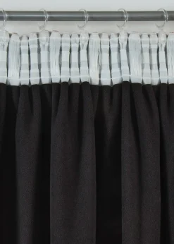 bonprix Rideau thermique avec verso en polaire noire (1 pce)| Rideaux Classiques