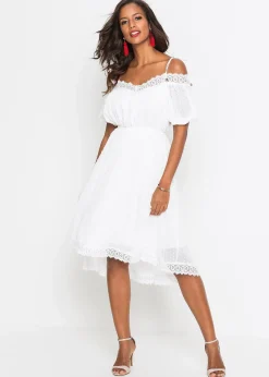 bonprix Robe à bretelles et base asymétrique|Femme Robes