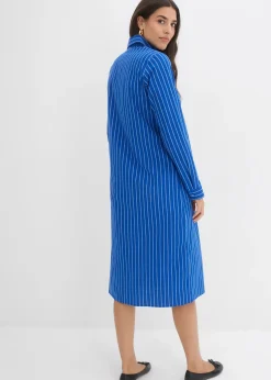 bonprix Robe à col chemise, 100% coton|Femme Robes