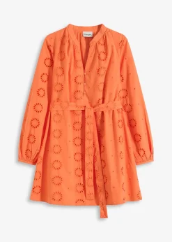 Femme bonprix Robes|Robe à col tunisien 100% coton