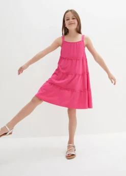 bonprix Robe 100% coton à bretelles|Enfant Vêtements Enfant|Filles 9-16 Ans·Robes & Combinaisons