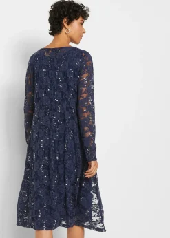 Femme bonprix Robes|Robe à dentelle (ens. 2 pces)