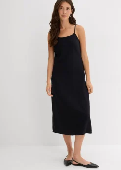 bonprix Robe à fines bretelles en flanelle 100% coton|Femme Robes