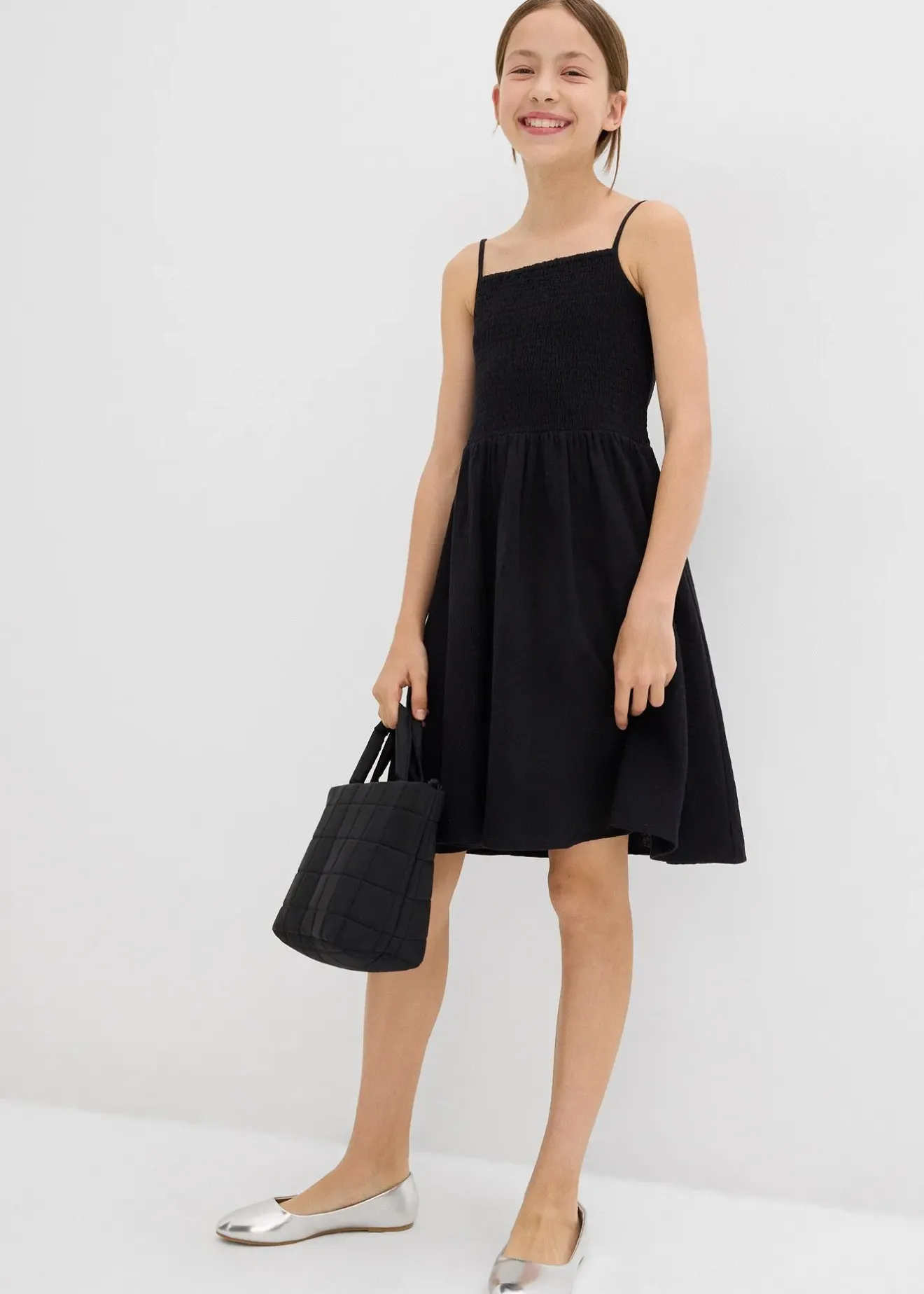 bonprix Robe à fines bretelles en gaze de coton|Enfant Vêtements Enfant|Filles 9-16 Ans·Robes & Combinaisons