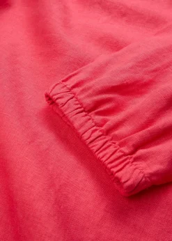 bonprix Robe 100 % lin, manches 3/4|Femme Premium