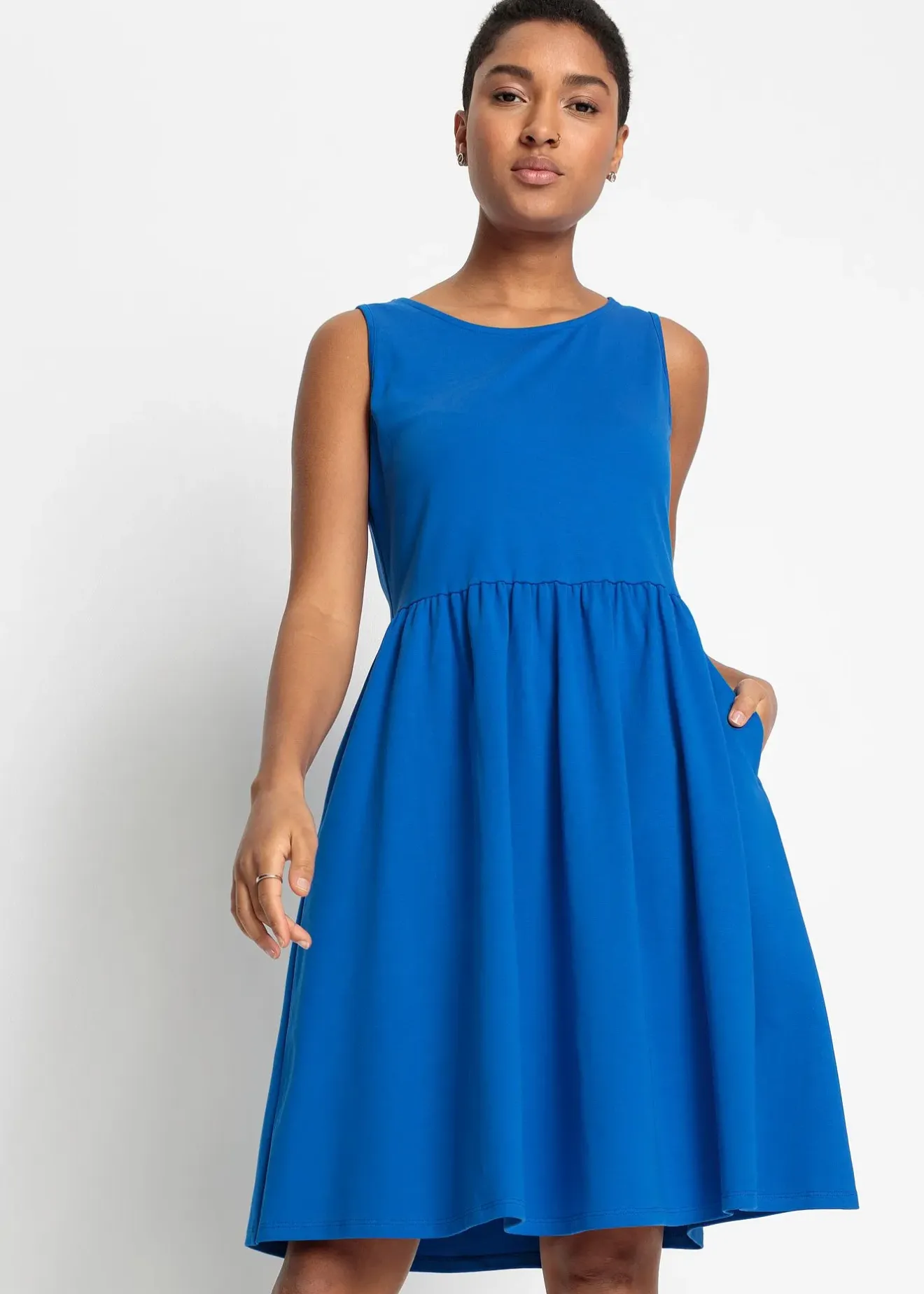 bonprix Robe à poches en jersey 100% coton|Femme Robes