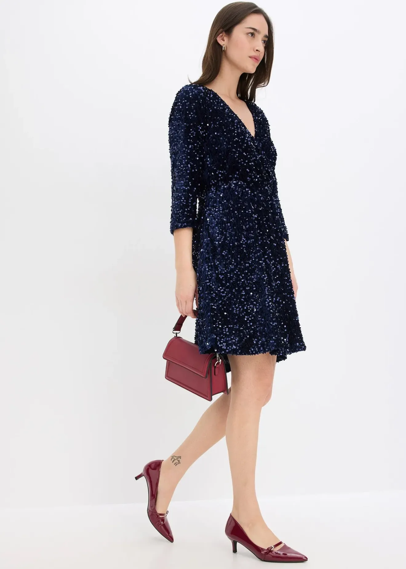 Femme bonprix Robes|Robe à sequins