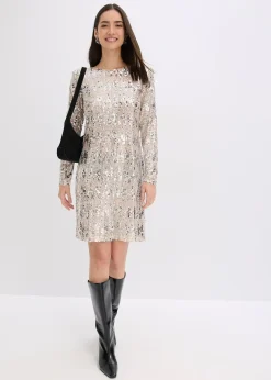 bonprix Robe à sequins|Femme Robes