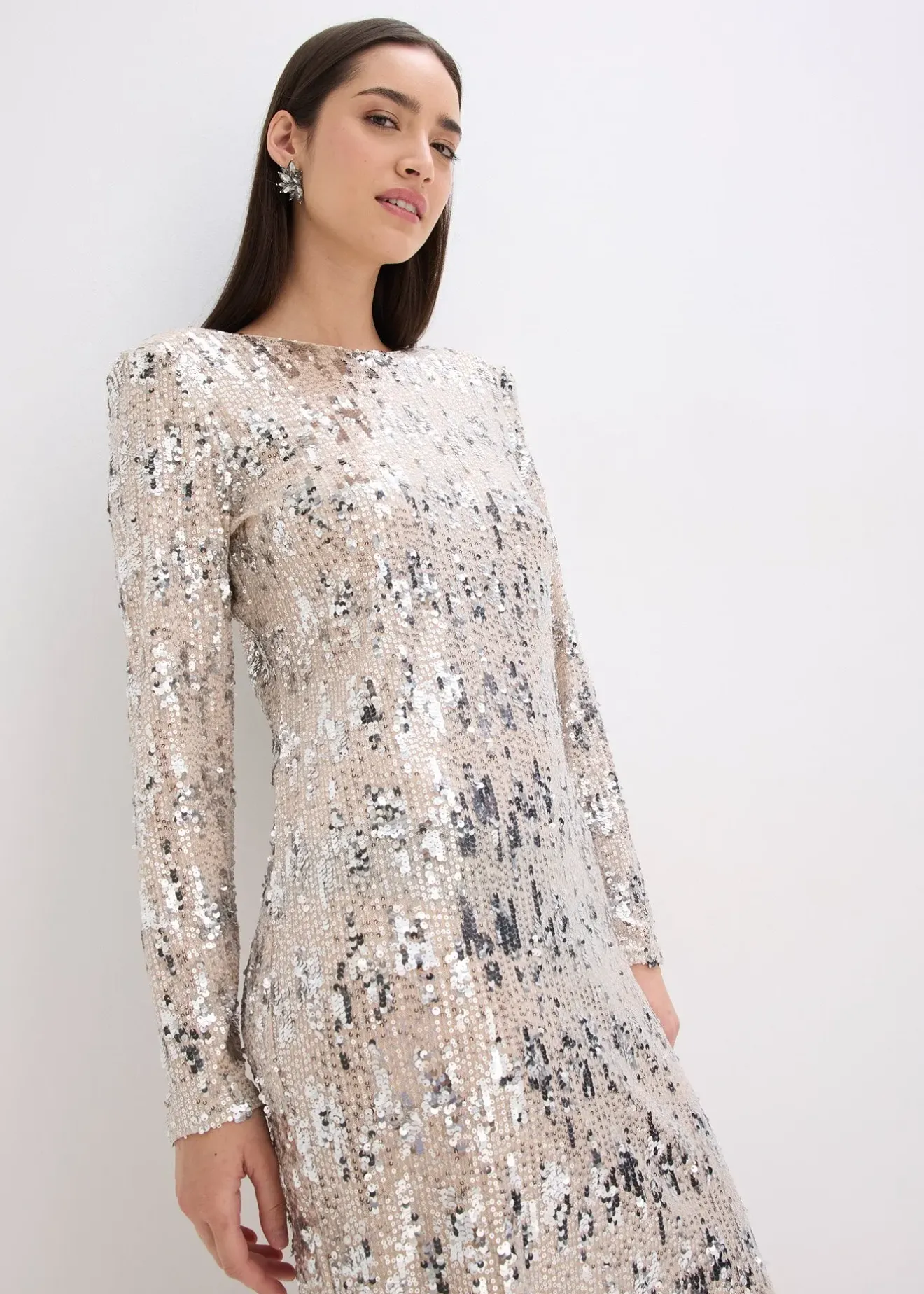 bonprix Robe à sequins|Femme Robes