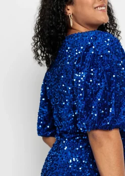 bonprix Robe à sequins|Femme Robes