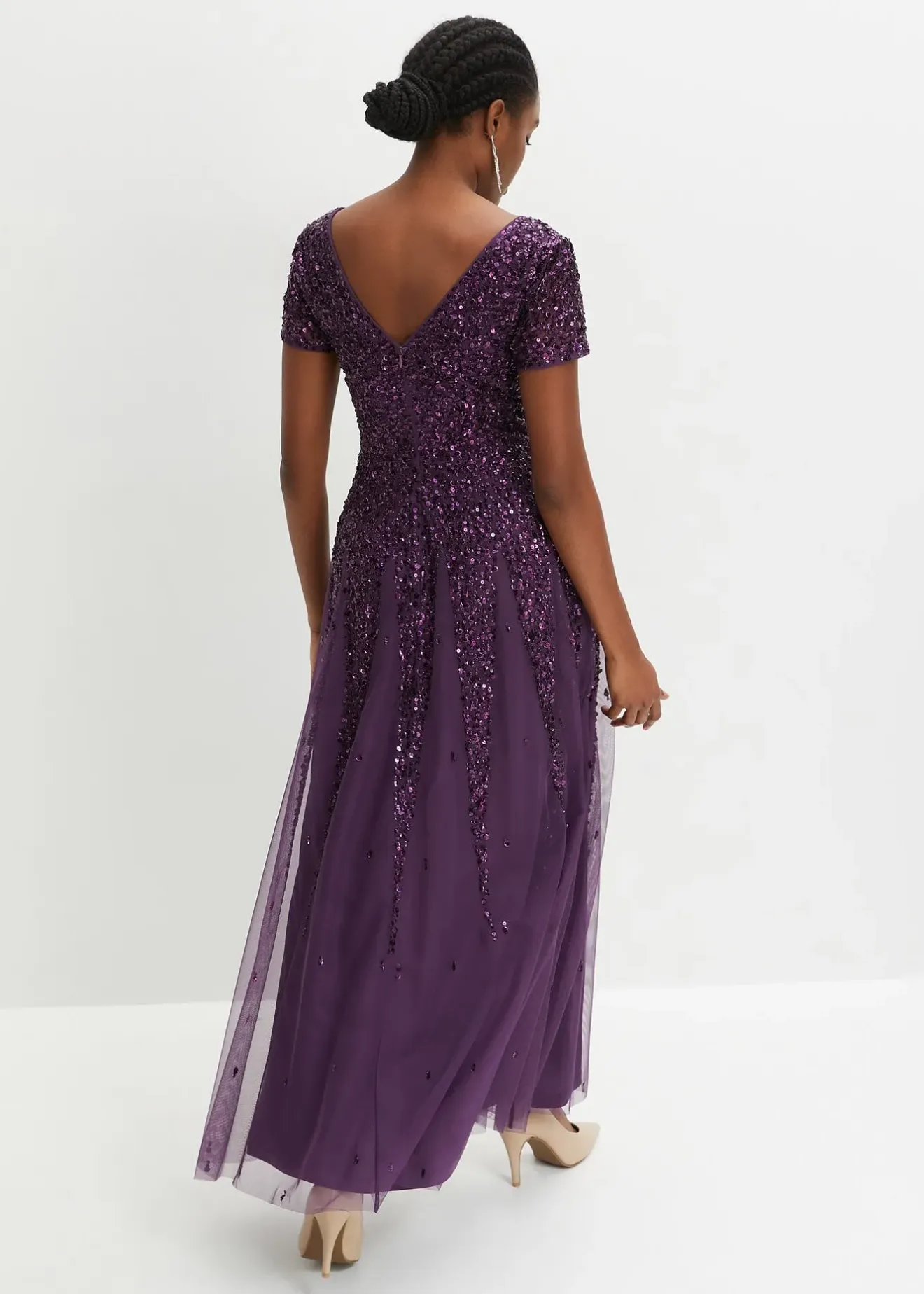 bonprix Robe à sequins|Femme Tailles Petite|Mode Festive