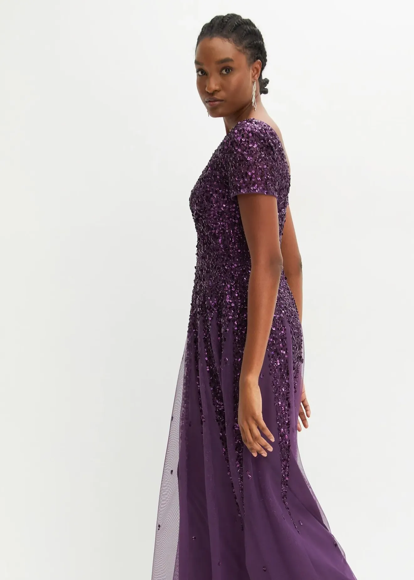 bonprix Robe à sequins|Femme Tailles Petite|Mode Festive