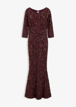 bonprix Robe à sequins avec découpe dos|Femme Mode Festive|Robes