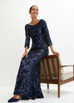 Femme bonprix Tailles Petite|Mode Festive|Robe à sequins avec découpe dos