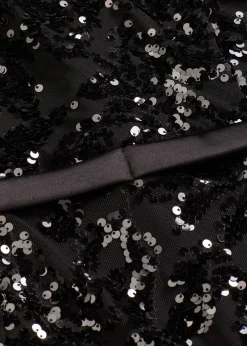 Femme bonprix Mode Festive|Robes|Robe à sequins et base volantée