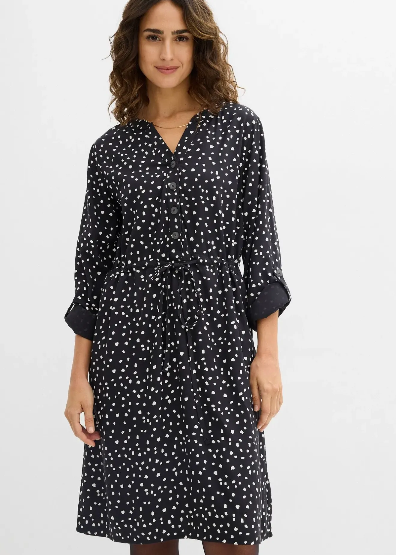 bonprix Robe blouse en viscose fluide|Femme Robes