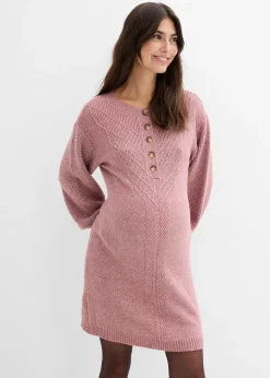 bonprix Robe boutonnée de grossesse et d’allaitement|Femme Femme Enceinte