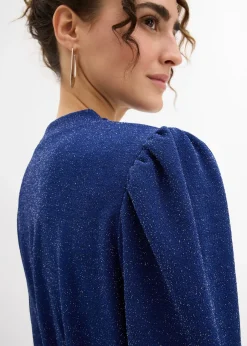 Femme bonprix Robes|Robe brillante en jersey interlock épais