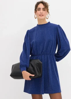 Femme bonprix Robes|Robe brillante en jersey interlock épais