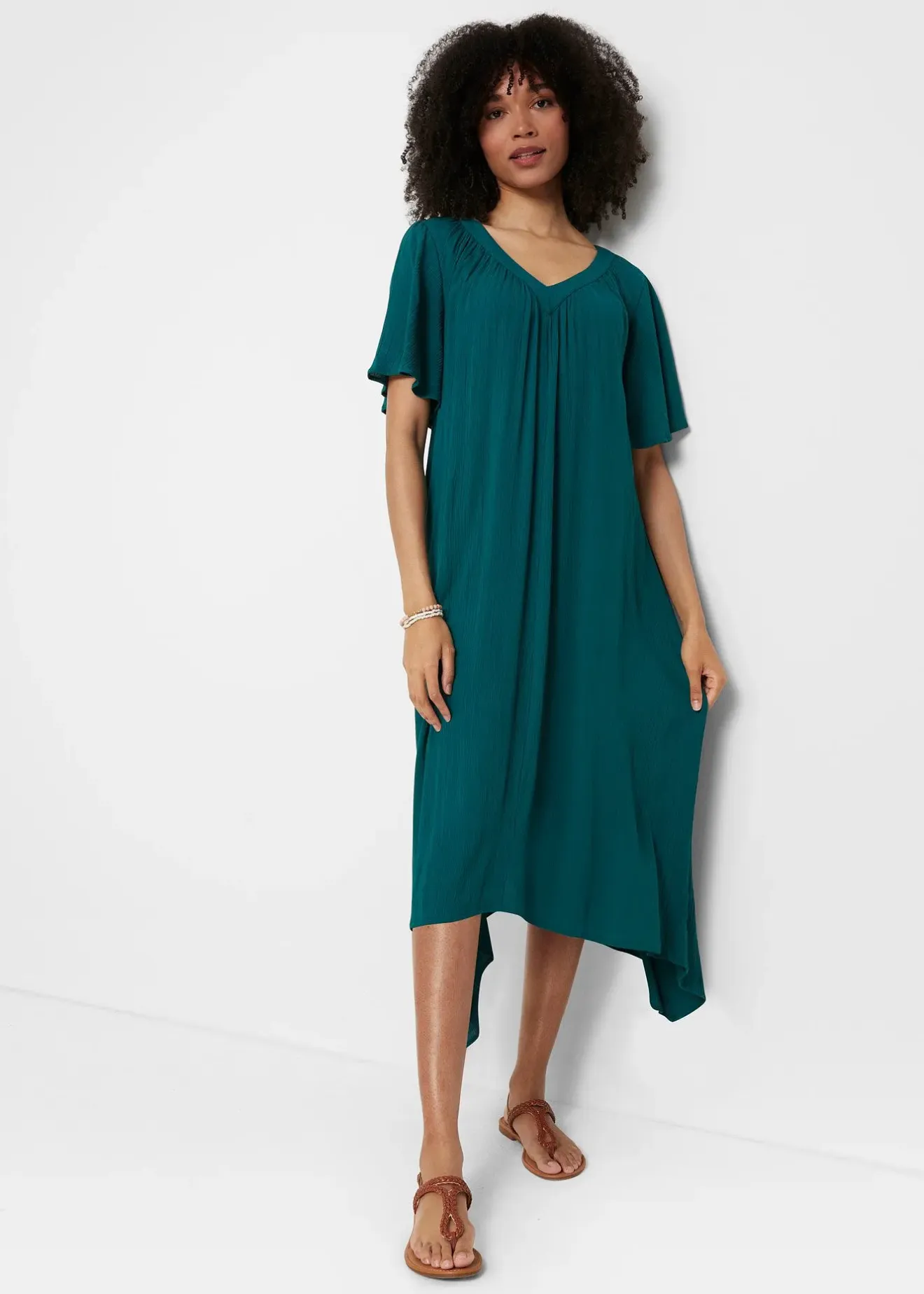 bonprix Robe caftan en crêpe|Femme Robes