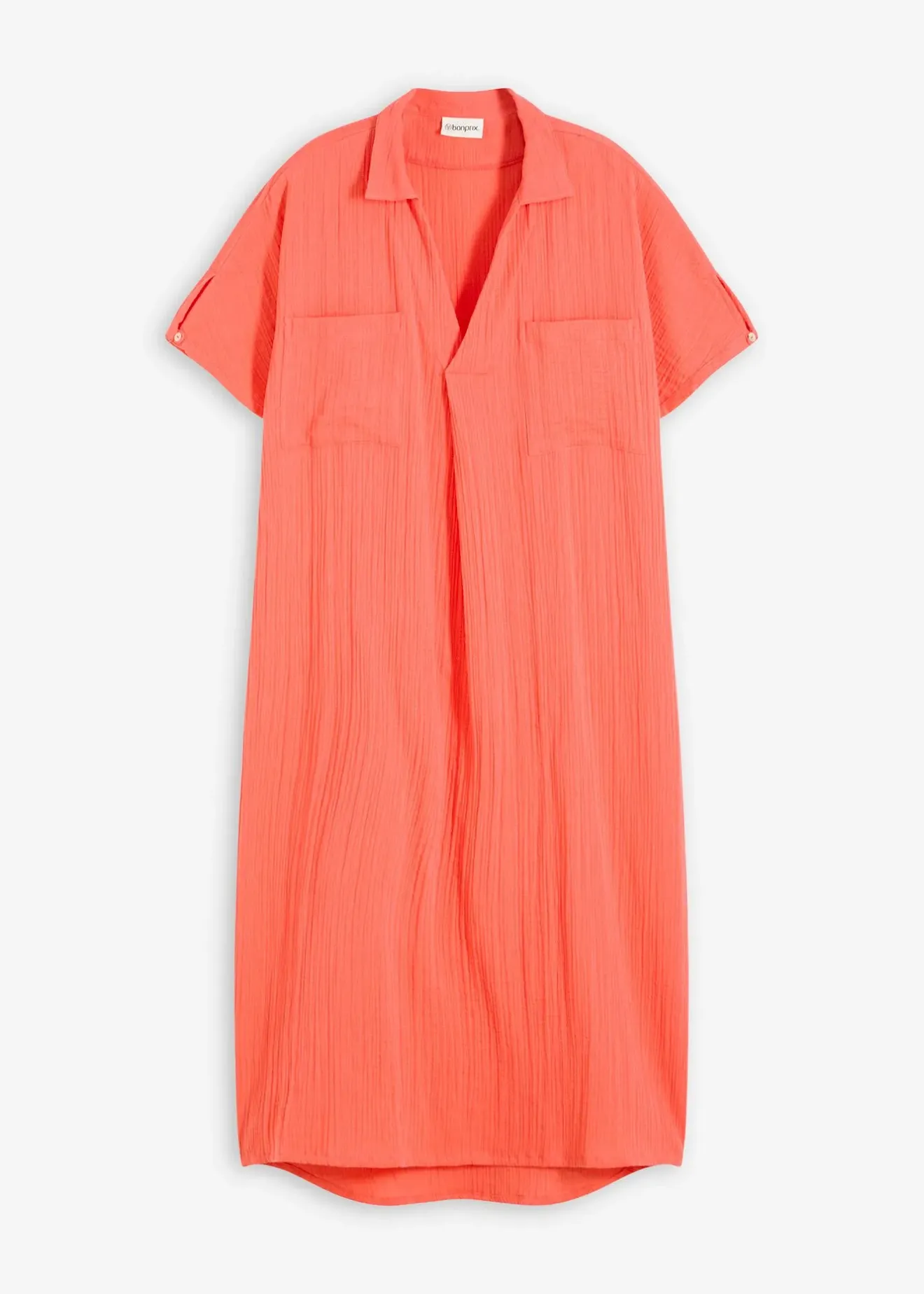 Femme bonprix Robes|Robe caftan en gaze de coton douce