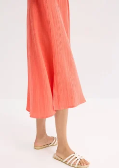 Femme bonprix Robes|Robe caftan en gaze de coton douce