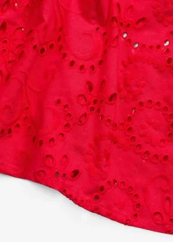 bonprix Robe chemise en broderie anglaise, 100% coton|Femme Robes