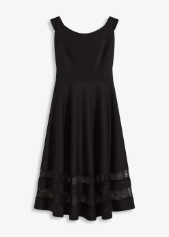 bonprix Robe col Bardot avec dentelle|Femme Mode Festive|Robes