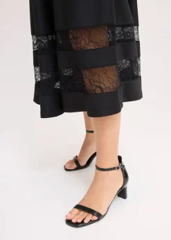 bonprix Robe col Bardot avec dentelle|Femme Mode Festive|Robes