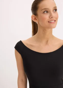 bonprix Robe col Bardot avec dentelle|Femme Mode Festive|Robes