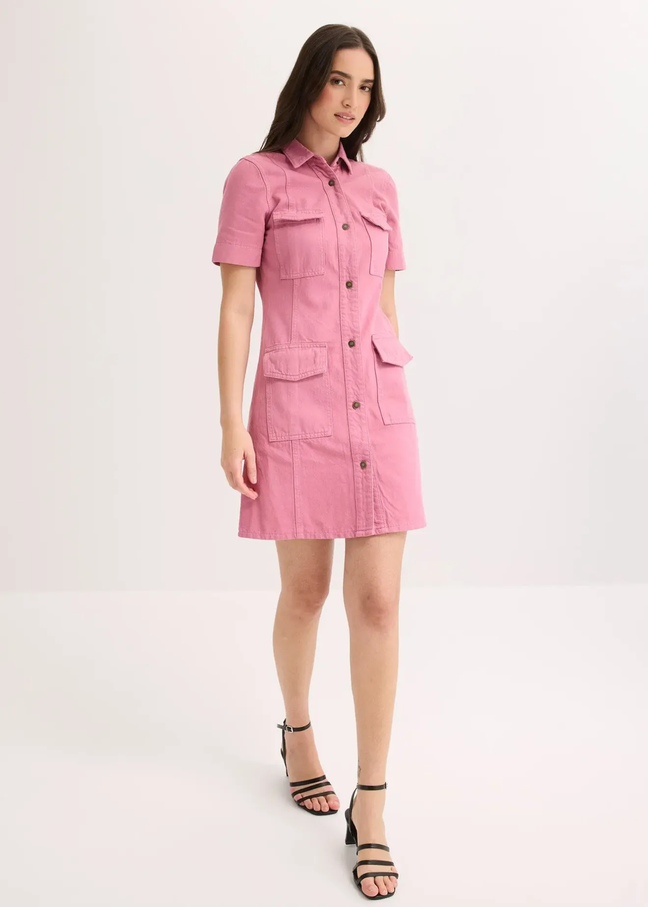 bonprix Robe courte 100% coton|Femme Robes