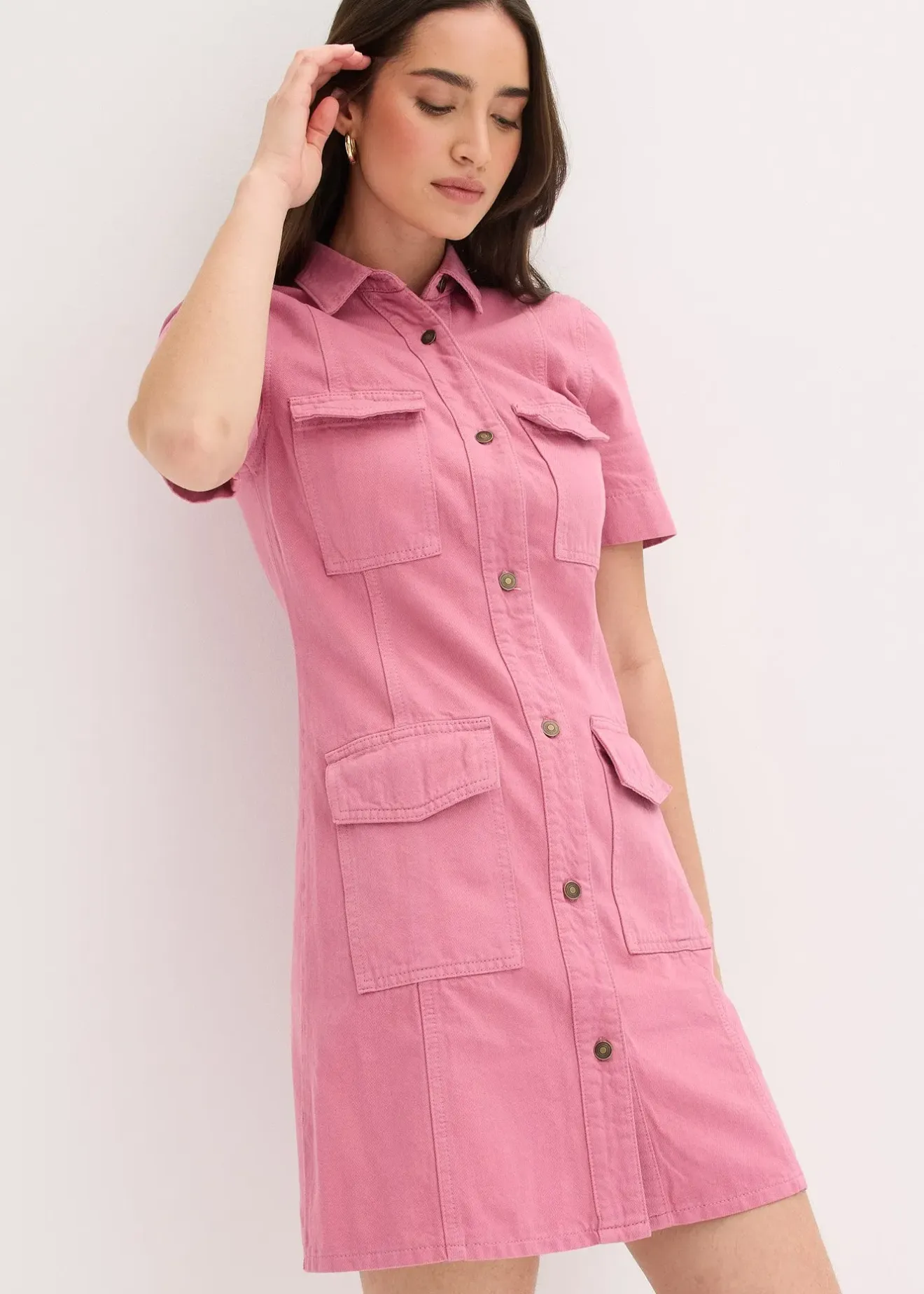 bonprix Robe courte 100% coton|Femme Robes