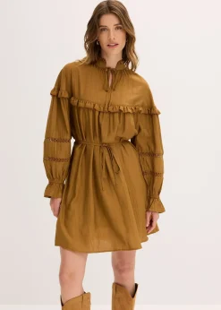 Femme bonprix Robes|Robe courte en fine viscose mélangée