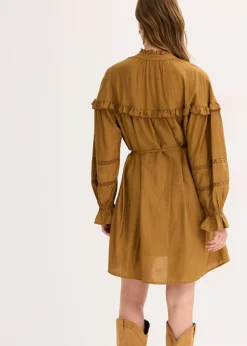 Femme bonprix Robes|Robe courte en fine viscose mélangée