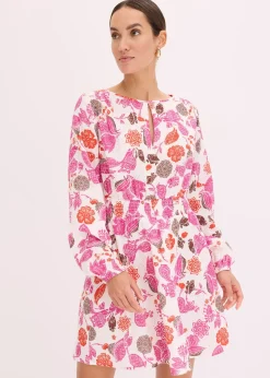 bonprix Robe courte en gaze de coton|Femme Robes