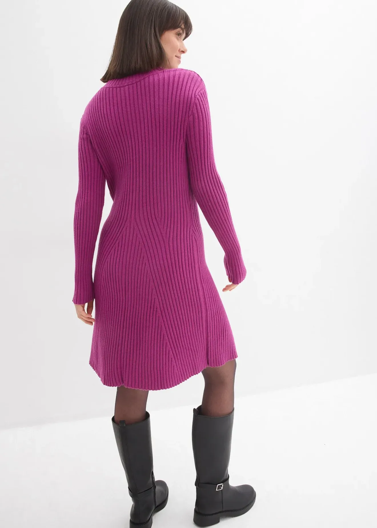 bonprix Robe courte en maille douce|Femme Maille|Robes