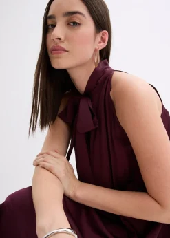 bonprix Robe courte en satin de viscose mélangée|Femme Robes